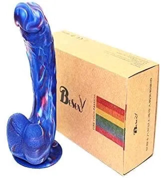 DILDO ERGONOMICO CON BASE DE SUCCION COLORIDO