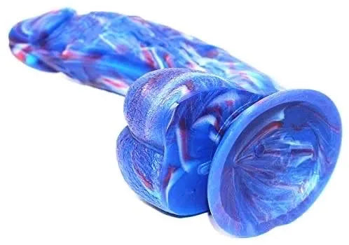 DILDO ERGONOMICO CON BASE DE SUCCION COLORIDO