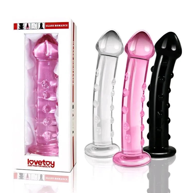 DILDO ROMANCE DE VIDRIO 7,5". LOVETOY - GS04