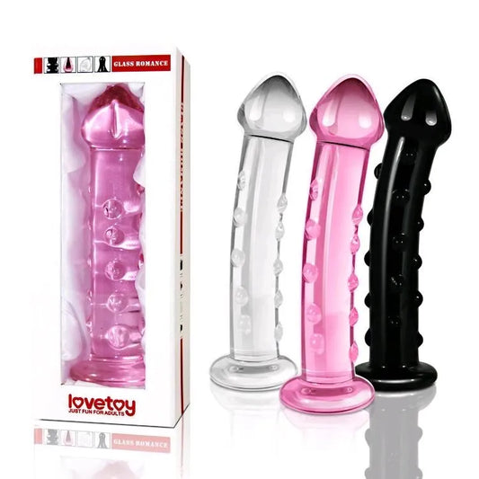 DILDO ROMANCE DE VIDRIO 7,5". LOVETOY - GS04