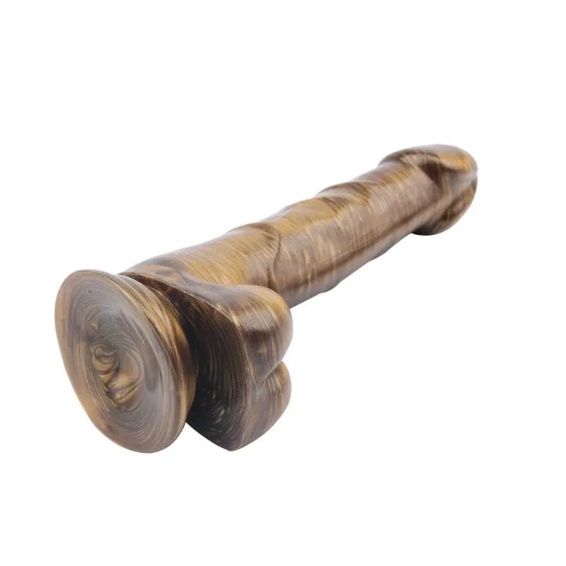 DILDO DORADO CON VENTOSA Y BASE DE SUCCION. CHISA - CN-711758843