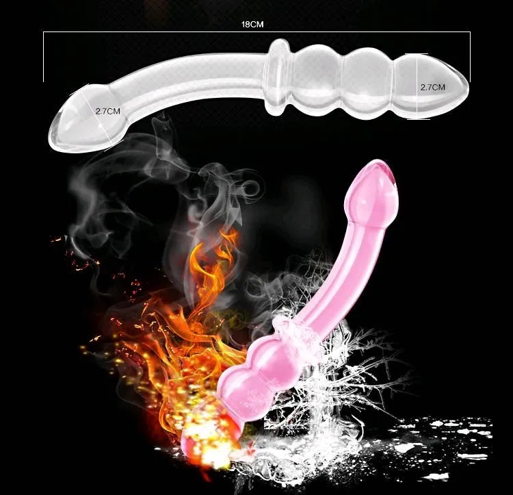 DILDO ROMANCE DE VIDRIO 7". LOVETOY - GS10