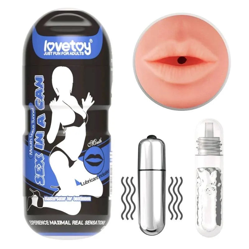 MASTURBADOR BOCA VIBRADOR CYBERSKIN. LOVETOY-3600508-02