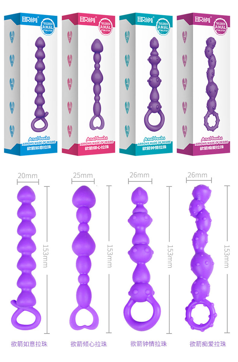 VARITAS ANAL DE SILICONA Y DISEÑOS SURTIDOS