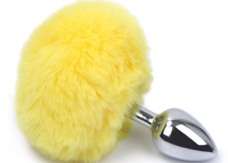 COLA DE CONEJO CON PLUG METALICO TALLA "S"