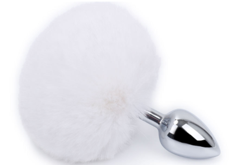 COLA DE CONEJO CON PLUG METALICO TALLA "S"