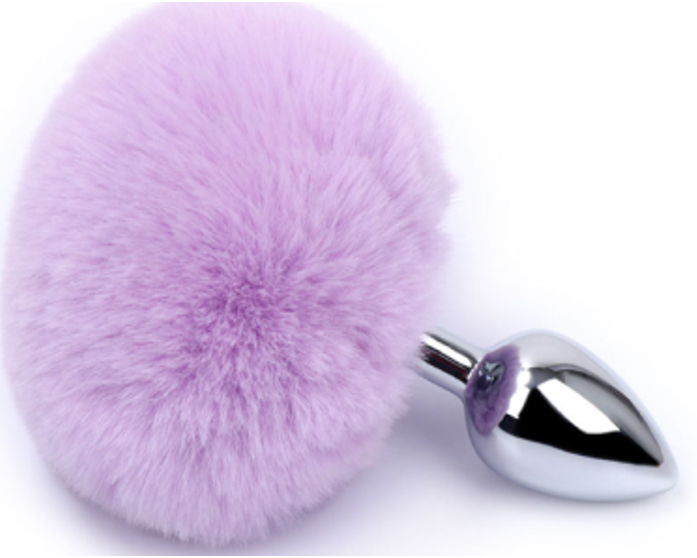 COLA DE CONEJO CON PLUG METALICO TALLA "S"