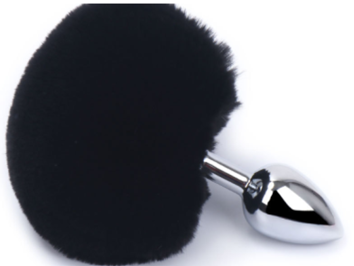 COLA DE CONEJO CON PLUG METALICO TALLA "S"