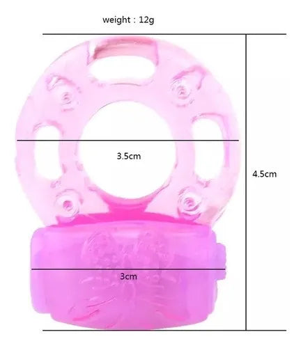 ANILLO VIBRADOR CON 1 INTENSIDAD DE VIBRACIÓN. DESECHABLE