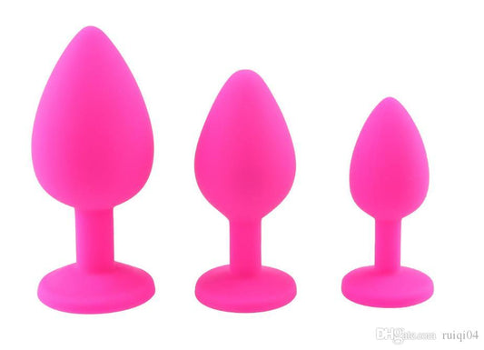 KIT DE 3 PLUG DE SILICONA, TALLAS "S","M" & "L". SEAMLESS - 3KIT