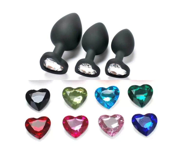 KIT DE 3 PLUG DE SILICONA, TALLAS "S","M" & "L". SEAMLESS - 3KIT